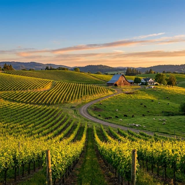 Oregon Vineyard and Farm